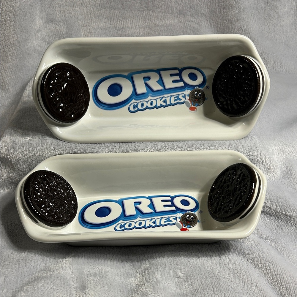 Oreo Vintage Ceramic Cookie Trays Set of 2